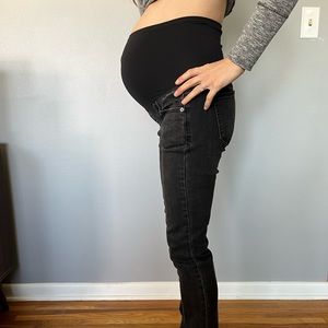 GAP Maternity Full Panel Black Jeans